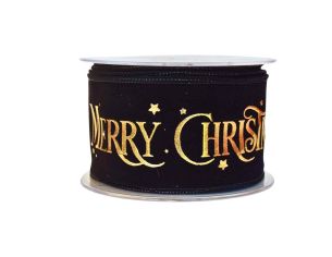 Ruban velours noir Merry...
