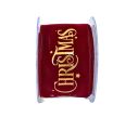 Voir la slide Ruban bordeaux Merry Christmas velours 9M