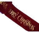 Voir la slide Ruban bordeaux Merry Christmas velours 9M