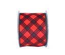 Voir la slide Ruban de Noël tartan écossais rouge vert noir largeur 10cm 9m