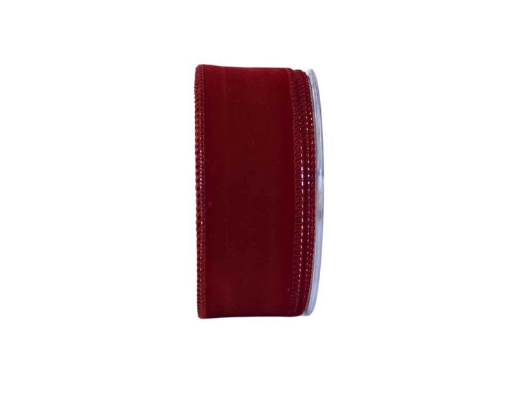 Ruban bordeaux velours H 4cm x 9m