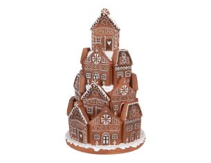 Village maisons pain d'épices LED H 28cm