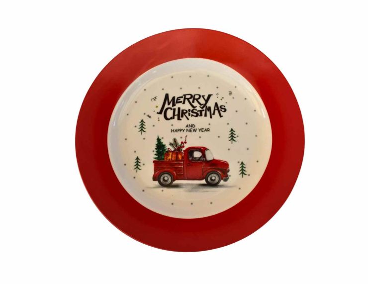 Assiette Merry Christmas D 24 cm