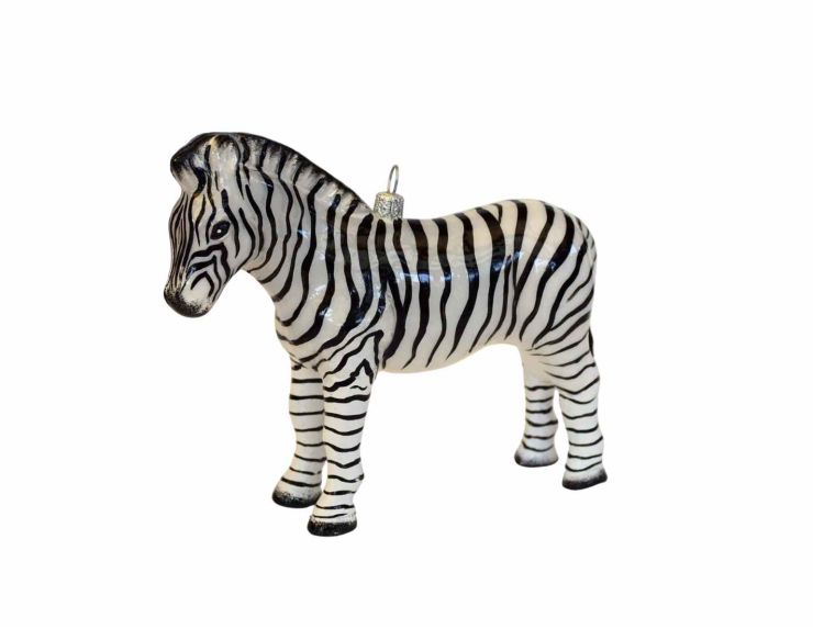 Suspension de Noël zèbre H 15cm
