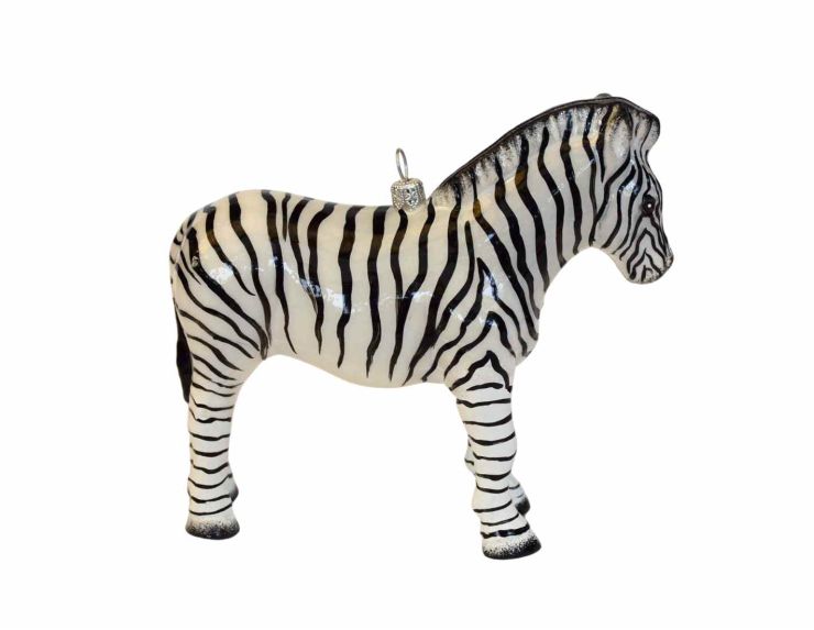 Suspension de Noël zèbre H 15cm