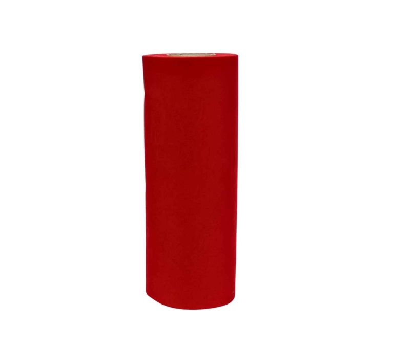 Ruban de Noël velours rouge vif uni largeur 7cm 9m