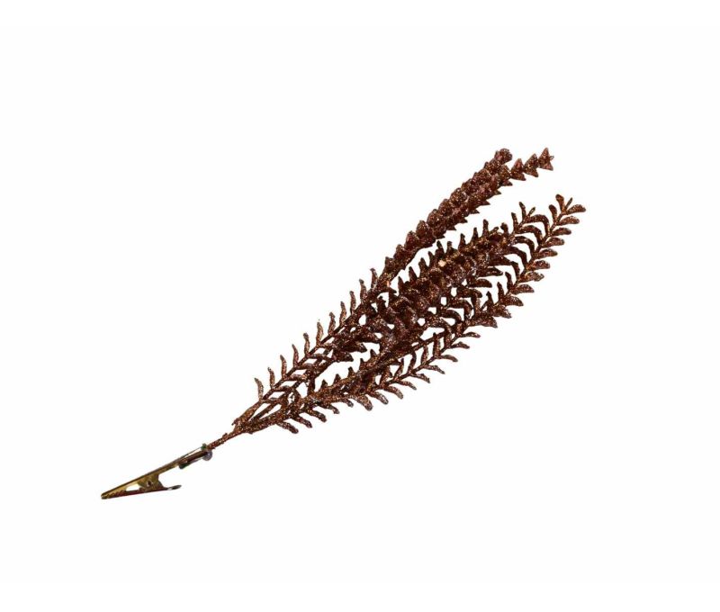 Branche champagne rosé clip H 25 cm