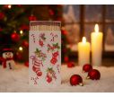 Voir la slide Boîte d'allumettes (45pcs) décorée de chaussettes de Noël et sucres d'orges. Format 6,5 × 11 cm, bois de peuplier.