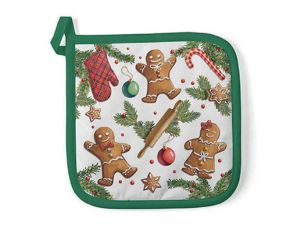 Manique pain d'épices vert 20 x 20 cm