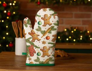 Gant cuisine pain d'épices vert 18 x 30 cm