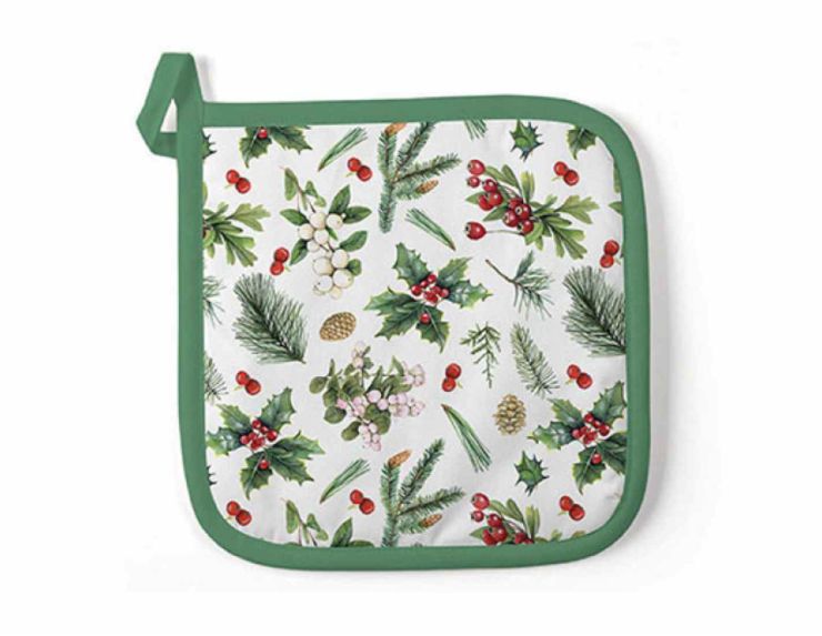 Manique houx baies 20 x 20 cm