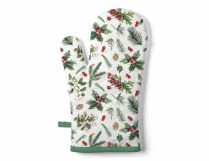 Gant cuisine houx baies 18 x 30 cm