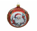 See slide Boule de Noël Père Noël vintage D 10 cm