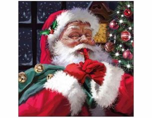 Serviettes Père Noël sac 33 cm