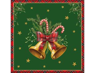 Serviettes de Noël cloches...