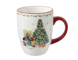 Tasse ourson sapin de Noël H 10 cm