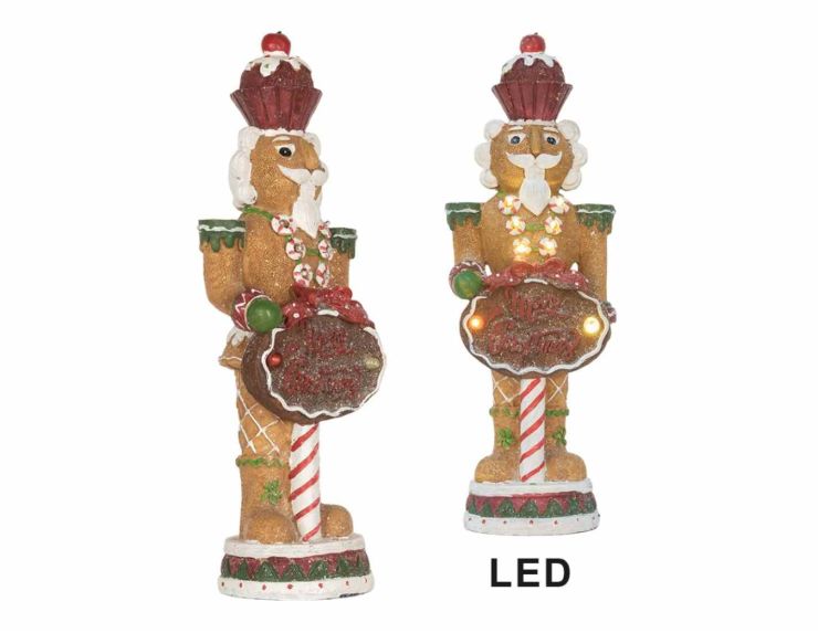 Casse-noisette gourmand LED H 35 cm