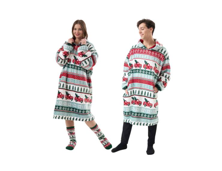 Hoodie de Noël adulte motifs de Noël