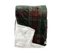 See slide Plaid de Noël tartan vert rouge 150x200 cm
