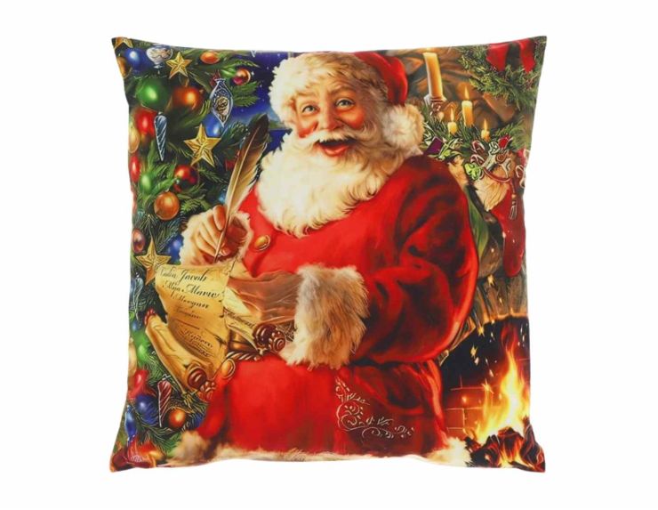 Coussin lettre Père Noël 45 x 45 cm