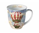 See slide Mug de Noël en porcelaine 400 ml décor montgolfière avec Père Noël et ses cadeaux.