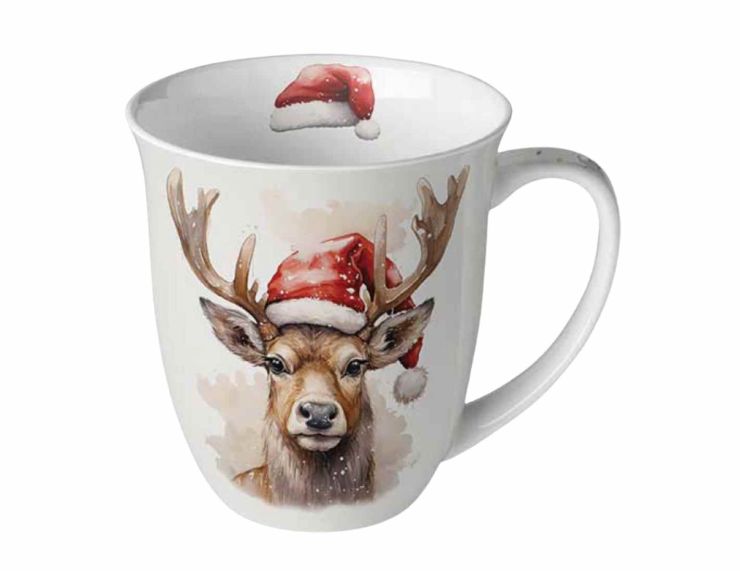 Mug de Noël tête de renne 400ml