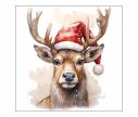Voir la slide Serviettes cerf de Noël 33x33 cm