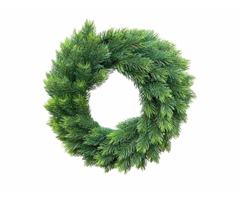 Couronne de Noël verte imitation sapin Nordmann Ø38cm