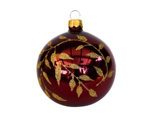 Boule de Noël bordeaux...