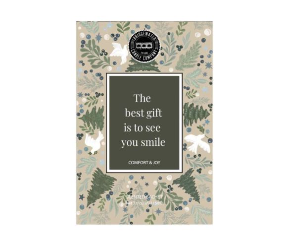Sachet parfumé "The best gift is to see you smile" notes pomme cèdre vanille 4 mois - Lilosquare