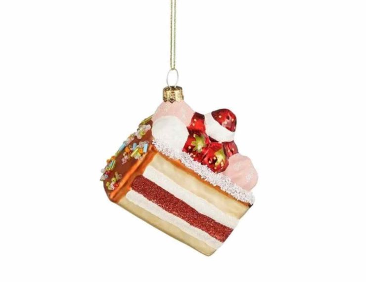 Suspension de Noël part de gâteau H9cm