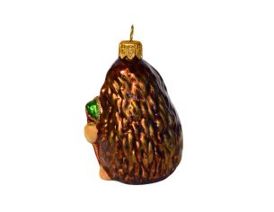 Suspension hérisson pomme verre soufflé H 9 cm