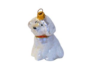 Suspension chien bichon...