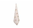 Voir la slide Torchon coton beige motifs bonhommes pain d'épices cannes à sucre flocons 50x70cm