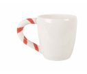 Voir la slide Mug céramique blanc Noël bonhommes pain d'épices relief anse candy cane rouge blanc 400ml