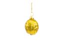 Voir la slide Suspension de noël en verre soufflé en forme de noix dorée. Décorée à la main. hauteur 4cm