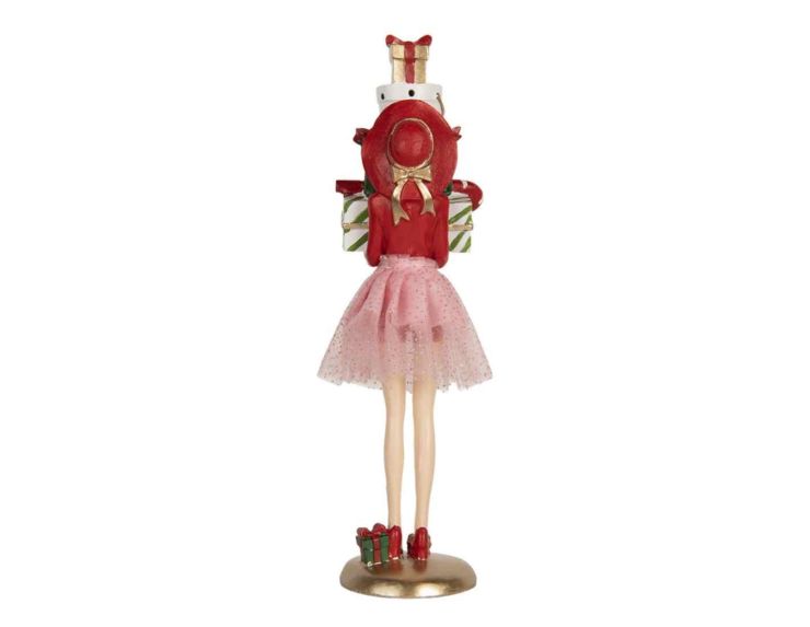 Figurine accro au shopping H 36cm