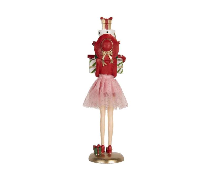 Figurine accro au shopping H 36cm