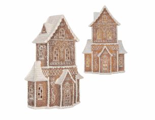 Manoir pain d’épices H 23 cm LED