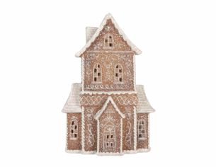 Manoir pain d’épices H 23 cm LED
