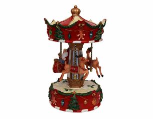 Grand carrousel vintage musical H 23 cm