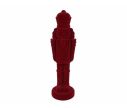 See slide Casse-noisette bordeaux velours floqué H 80 cm