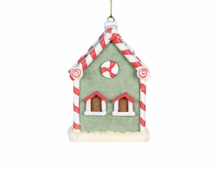 Suspension maison colorée H 9cm