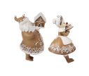 See slide Père Noël et Mère Noël pain d'épices H 13cm