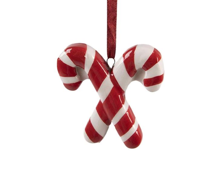 Suspension sucre d'orge céramique 8 cm