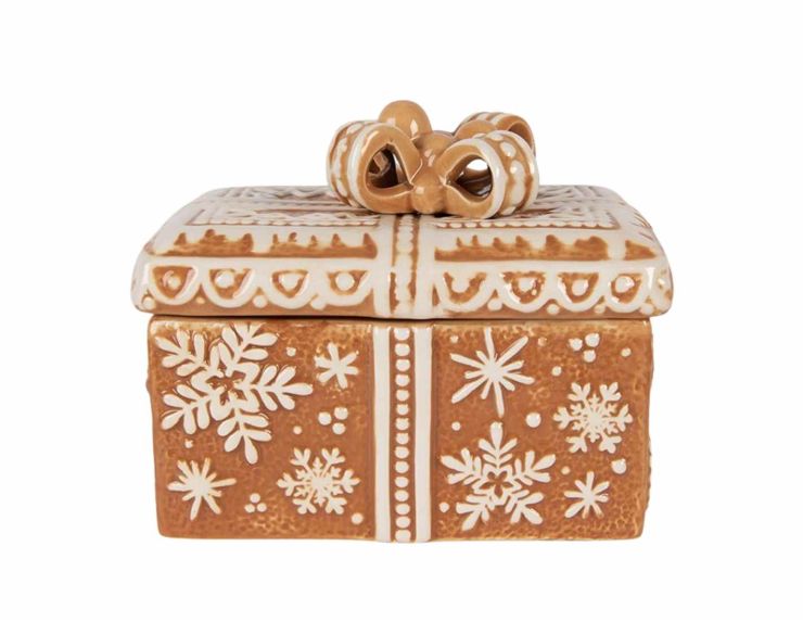 Pot pain d'épices motif étoiles H 13cm