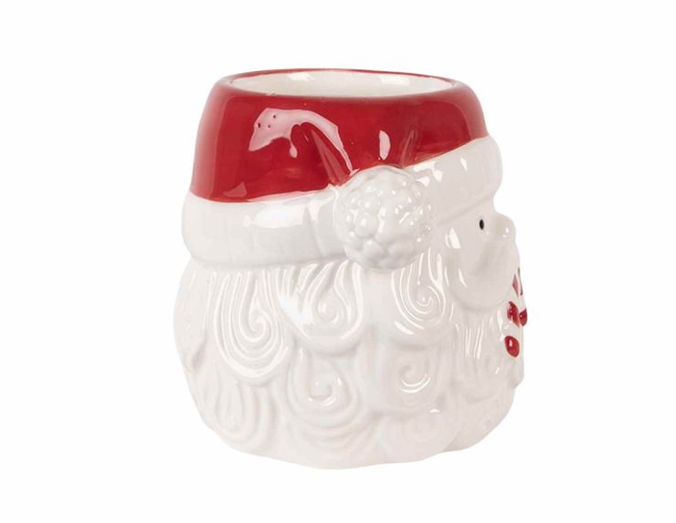 Mug visage Père Noël bonnet H 15cm