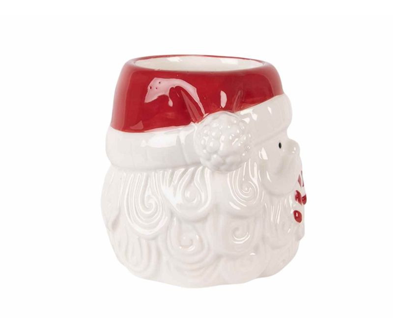 Mug visage Père Noël bonnet H 15cm