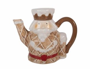 Théière casse-noisette pain d'épices H17 cm