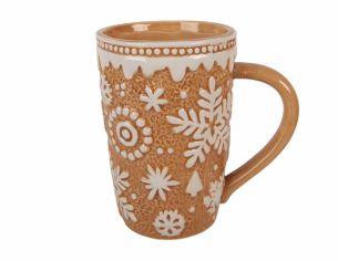 Grand mug façon pain d’épices flocons 575 ml